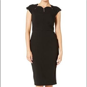 🆕 Maggy London Black Midi Dress - Size 16 - NWT